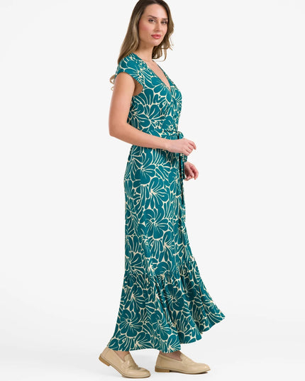 Maud Maxi Dress Flower Flake