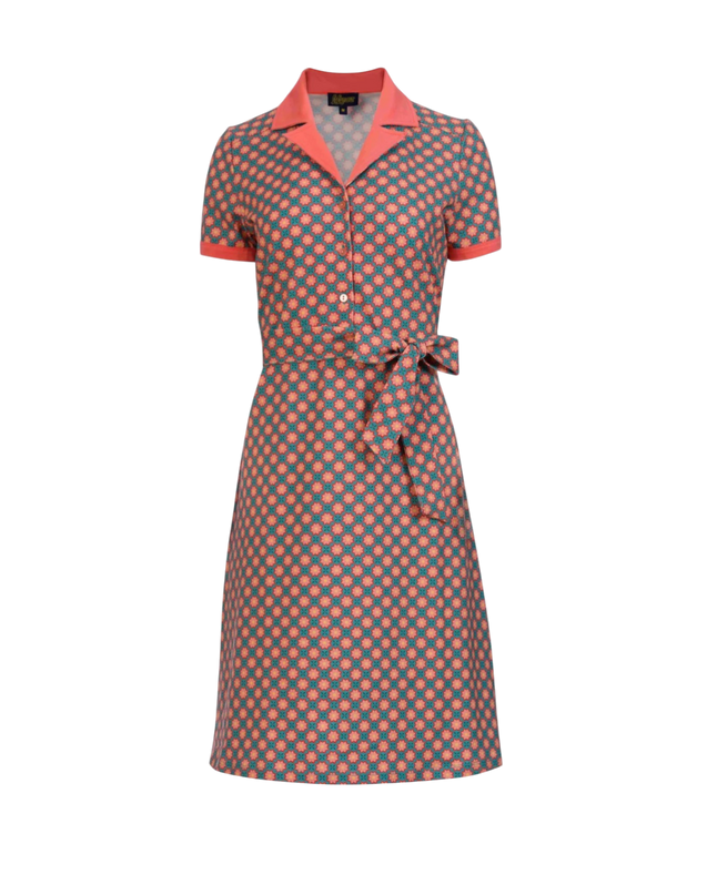 Monique vintage coral flower