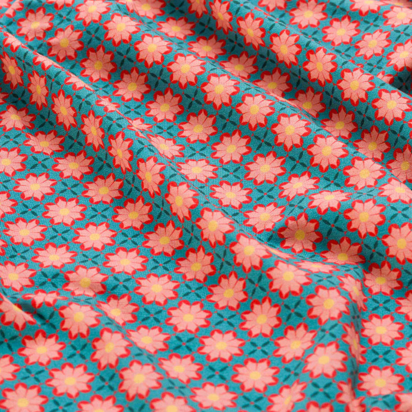 LIEKE FLARED PANTS Vintage Coral Flower