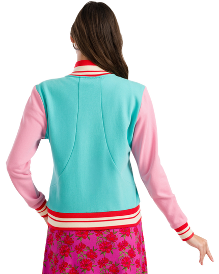 Lana Sweat Jacket Turquoise