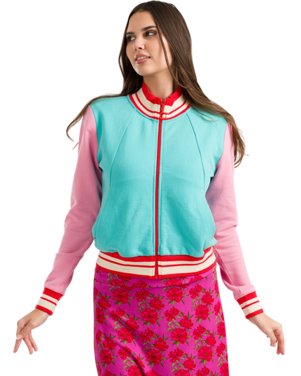 Lana Sweat Jacket Turquoise