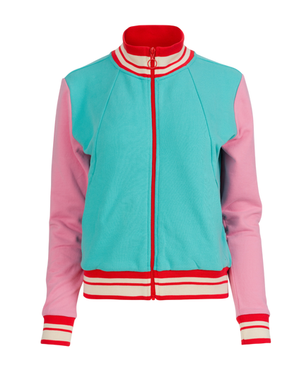 Lana Sweat Jacket Turquoise