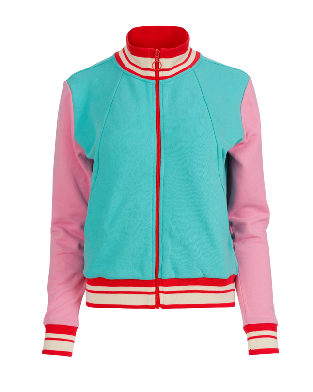 Lana Sweat Jacket Turquoise