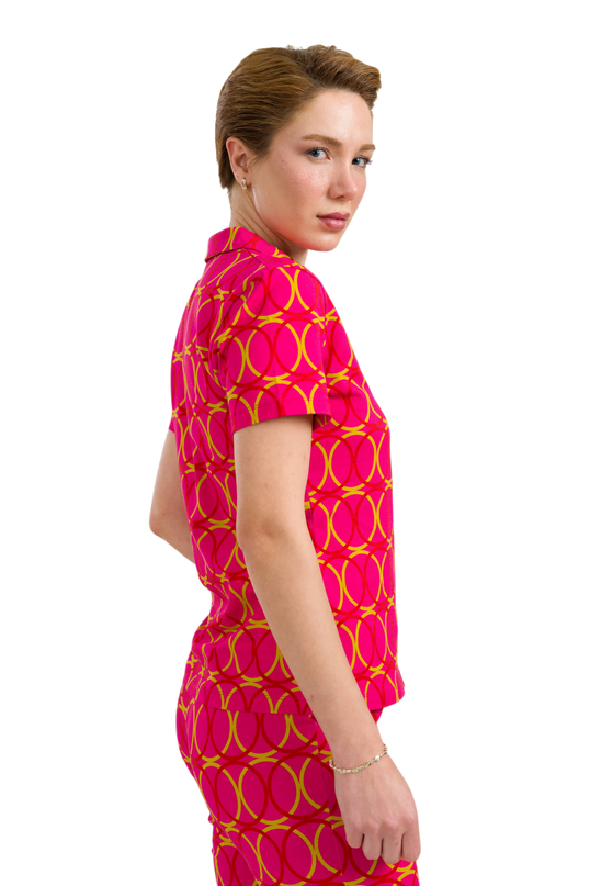 Lena Blouse Short Sleeve Bubble Beat