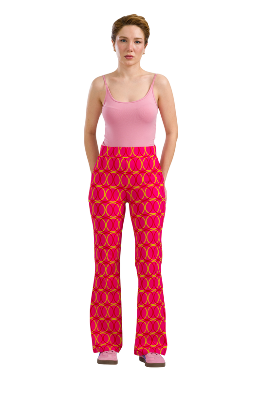 Lieke Flared Pants Bubble Beat