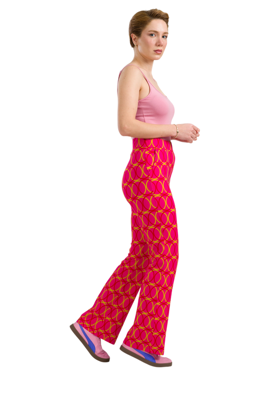 Lieke Flared Pants Bubble Beat