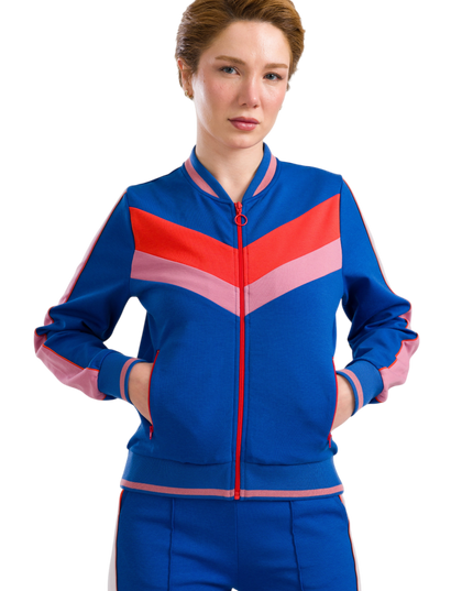 Nora Bomber Jacket - Punta Di Roma Blue