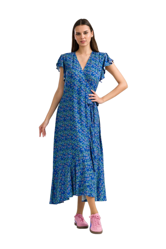 Yara Wrap Dress Cherry Blossom