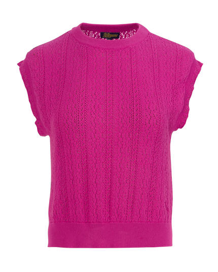 Knitwear Pippa Top - Fuchsia