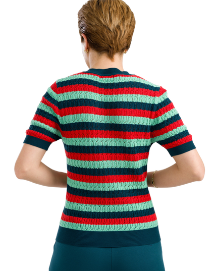 Knitwear Sweater V-Neck Short Sleeve