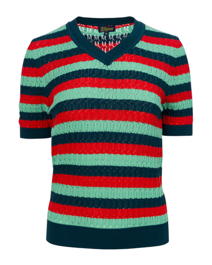 Knitwear Sweater V-Neck Short Sleeve