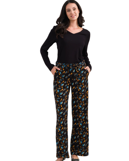 Sue Trousers Jersey, autumn leaves