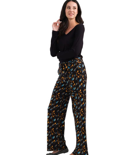 Sue Trousers Jersey, autumn leaves
