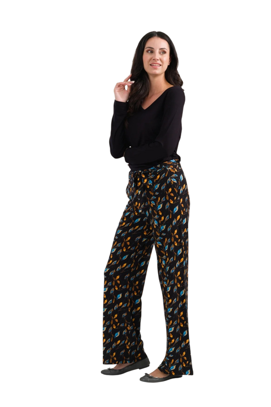 Sue Trousers Jersey, autumn leaves