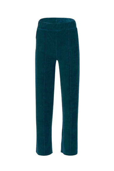HAILEY TROUSERS RIB VELOUR PETROL
