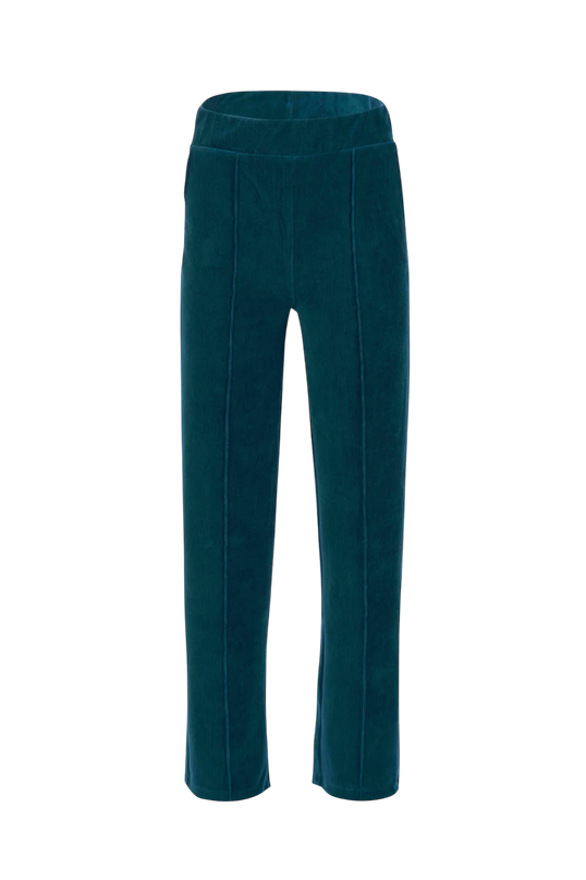 HAILEY TROUSERS RIB VELOUR PETROL