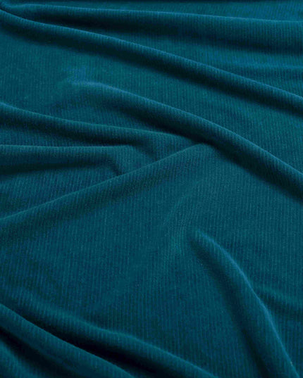 HAILEY TROUSERS RIB VELOUR PETROL