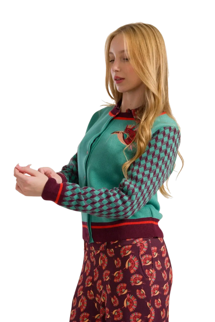 Knitwear Cardigan bird of paradise