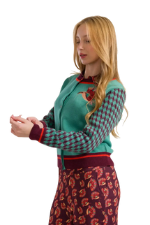 Knitwear Cardigan bird of paradise