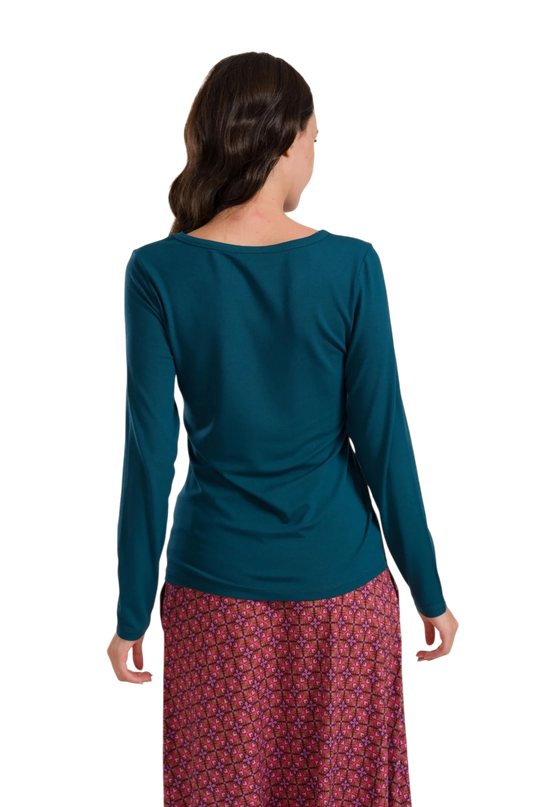 Lynn Top, ecovero plain petrol