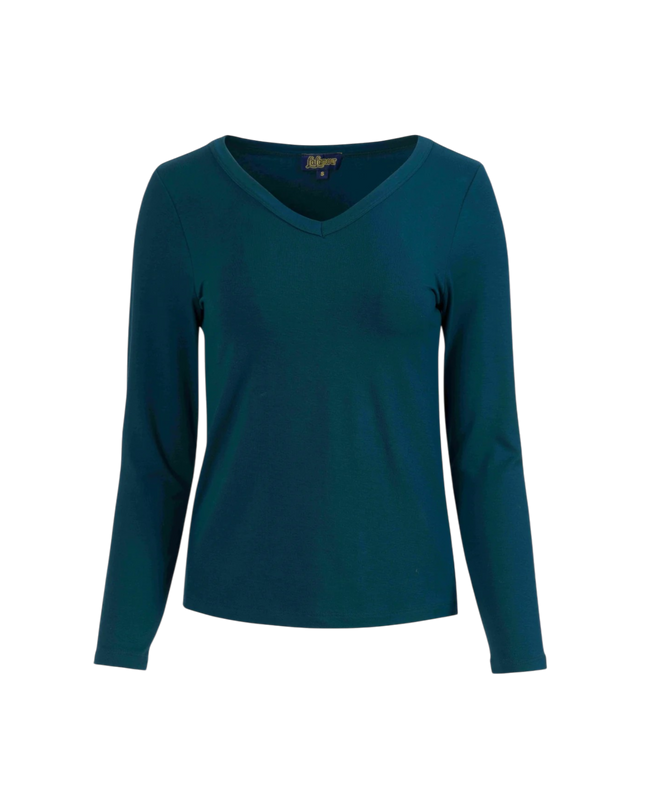 Lynn Top, ecovero plain petrol