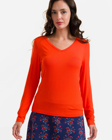 Lynn Top, ecovero plain red