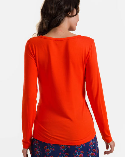 Lynn Top, ecovero plain red