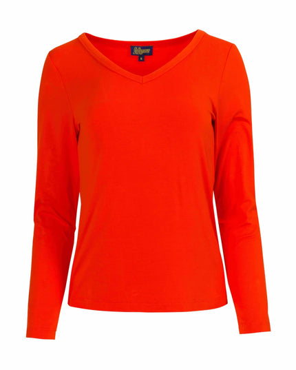 Lynn Top, ecovero plain red