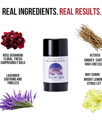 THE BLACK STUFF twilight rose limited edition deo