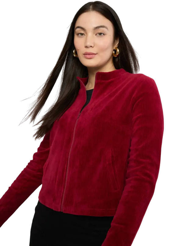 Jolly Zip Up feine Nadel rot