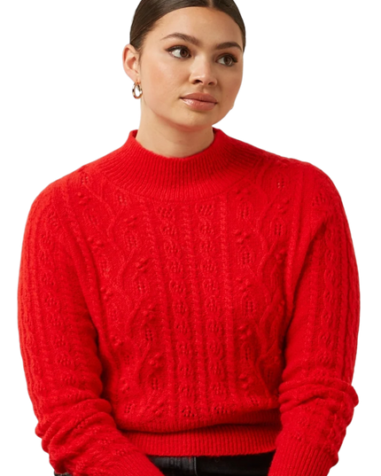 Nilde Top Leon fiery red