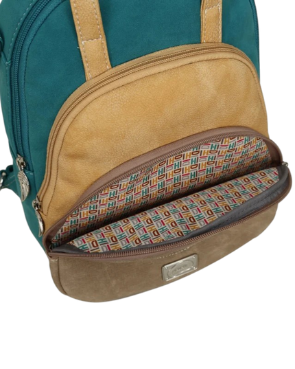 Eggy – Beige/Peach/Petrol Ijsvogel