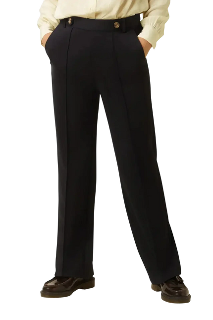 KING LOUIE GARBO PINTUCK PANTS UNI RODEO BLACK