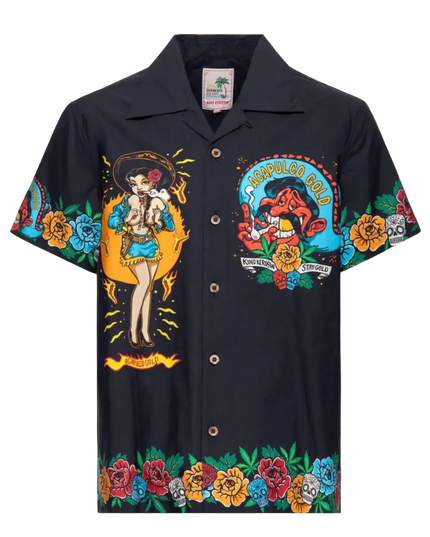 Koszula Hawaii Acapulco Gold czarna