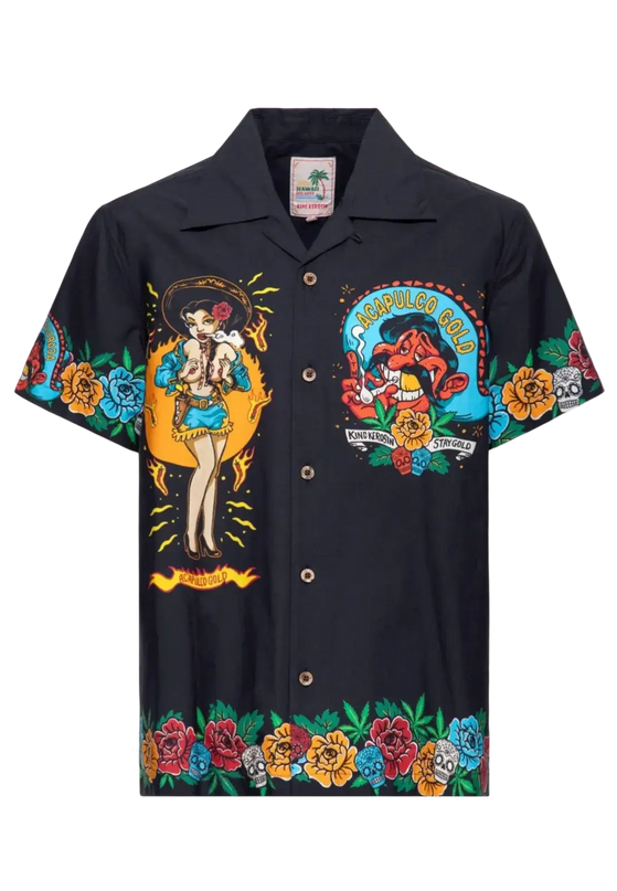 Koszula Hawaii Acapulco Gold czarna