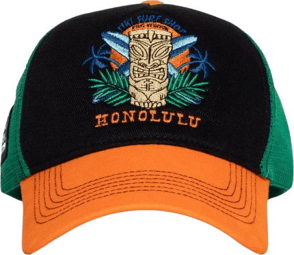 KING KEROSIN TRUCKERCAP HONOLULU, BLACK