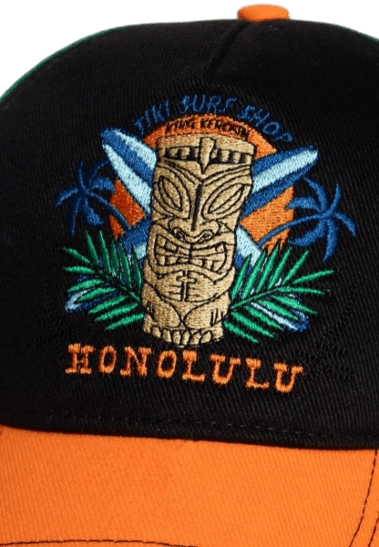 KING KEROSIN TRUCKERCAP HONOLULU, BLACK
