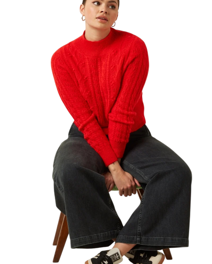 Nilde Top Leon fiery red