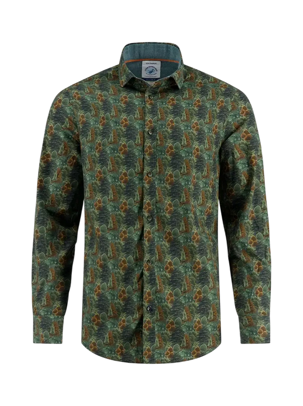 A FISH NAMED FRED BLOUSE Forest dark green