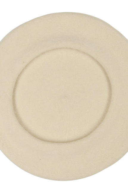 Beret Barascon cobalt Wool White