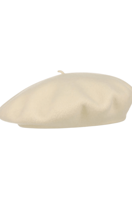 Beret Barascon cobalt Wool White