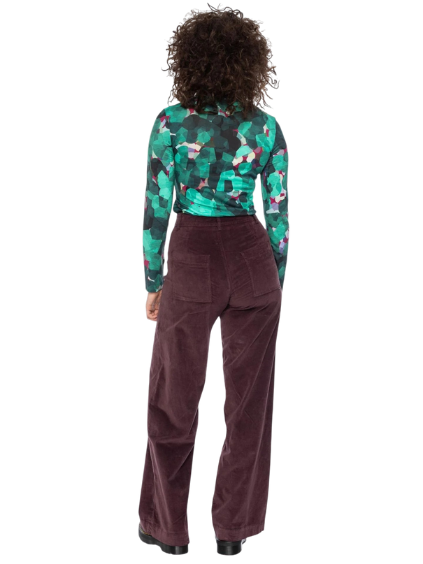 Rolli top met col, groen