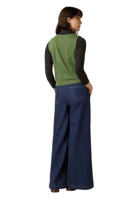 King Louie Bianca Gilet Ivy Check, guacamole