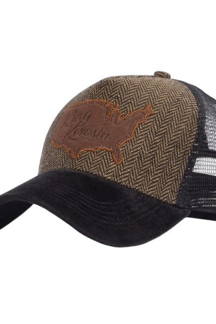 KING KEROSIN TRUCKERCAP, Black and Brown