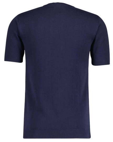Blane Mod Argyle Jacquard T-shirt Granatowy Marynarski
