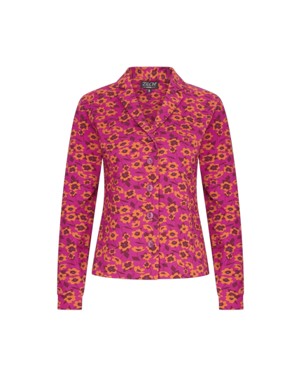 Blouse Long Sleeve", Flower Bed Raspberry