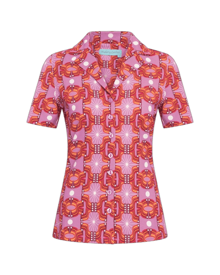 BAKERY LADIES Blusa Peggy, Domino Wave Lilás