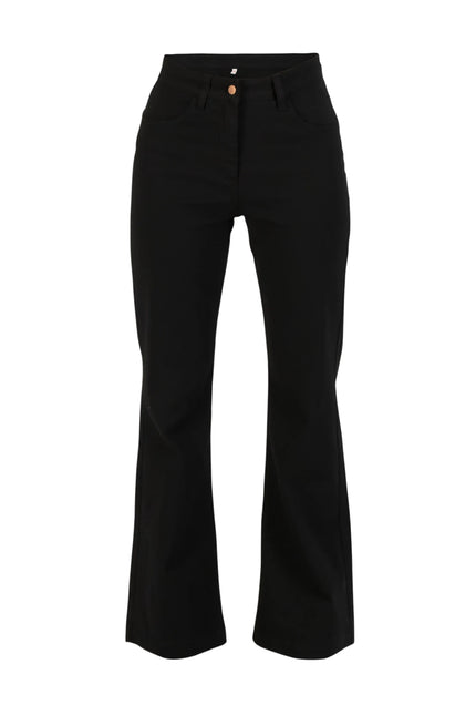 BLUTSGESCHWSITER BROEK YES WE FLARE GATO NEGRO, BLACK