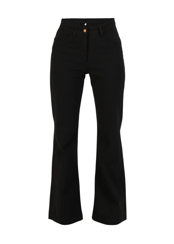BLUTSGESCHWSITER BROEK YES WE FLARE GATO NEGRO, BLACK