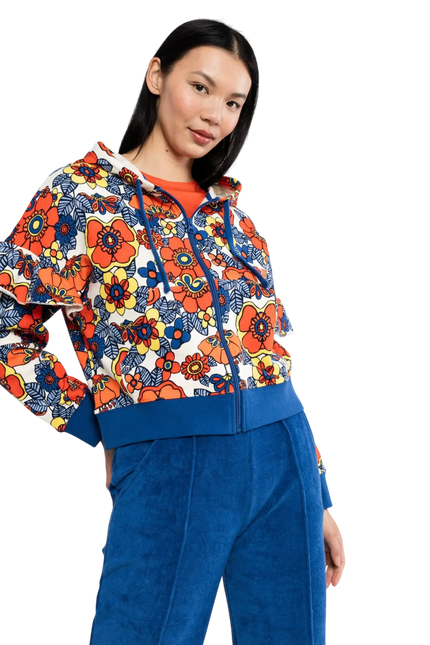 ZIP-UP HOODIE RUFFLE REBEL
